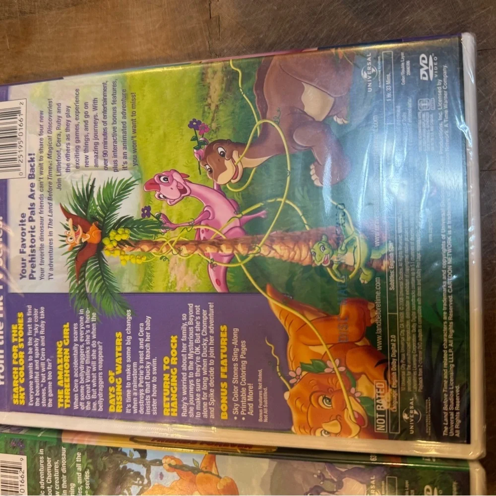 The Land Before Time DVD Set (Green & Purple)